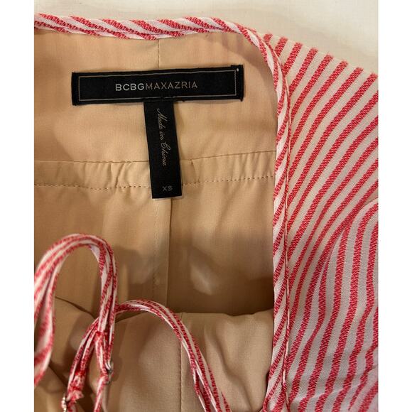 BCBGMaxazria women's Halter Low Back Cinch Tie Waist Maxi Dress Size XS - Picture 3 of 5